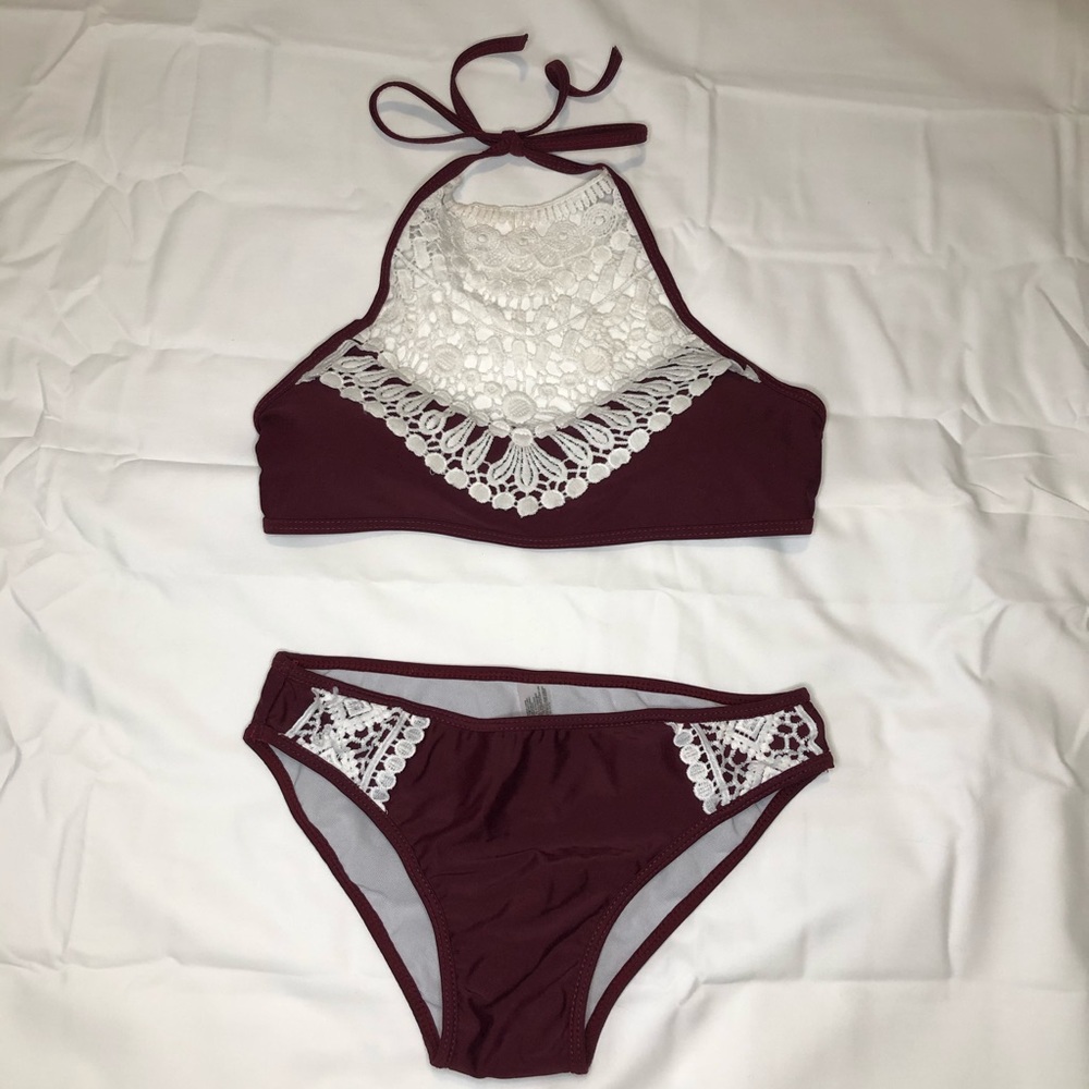 Maroon Two Piece Bikini